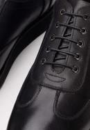 Sneaker für Herren aus Leder mit flacher Sohle, schwarz, 93-M-506-1-42, Bild 8