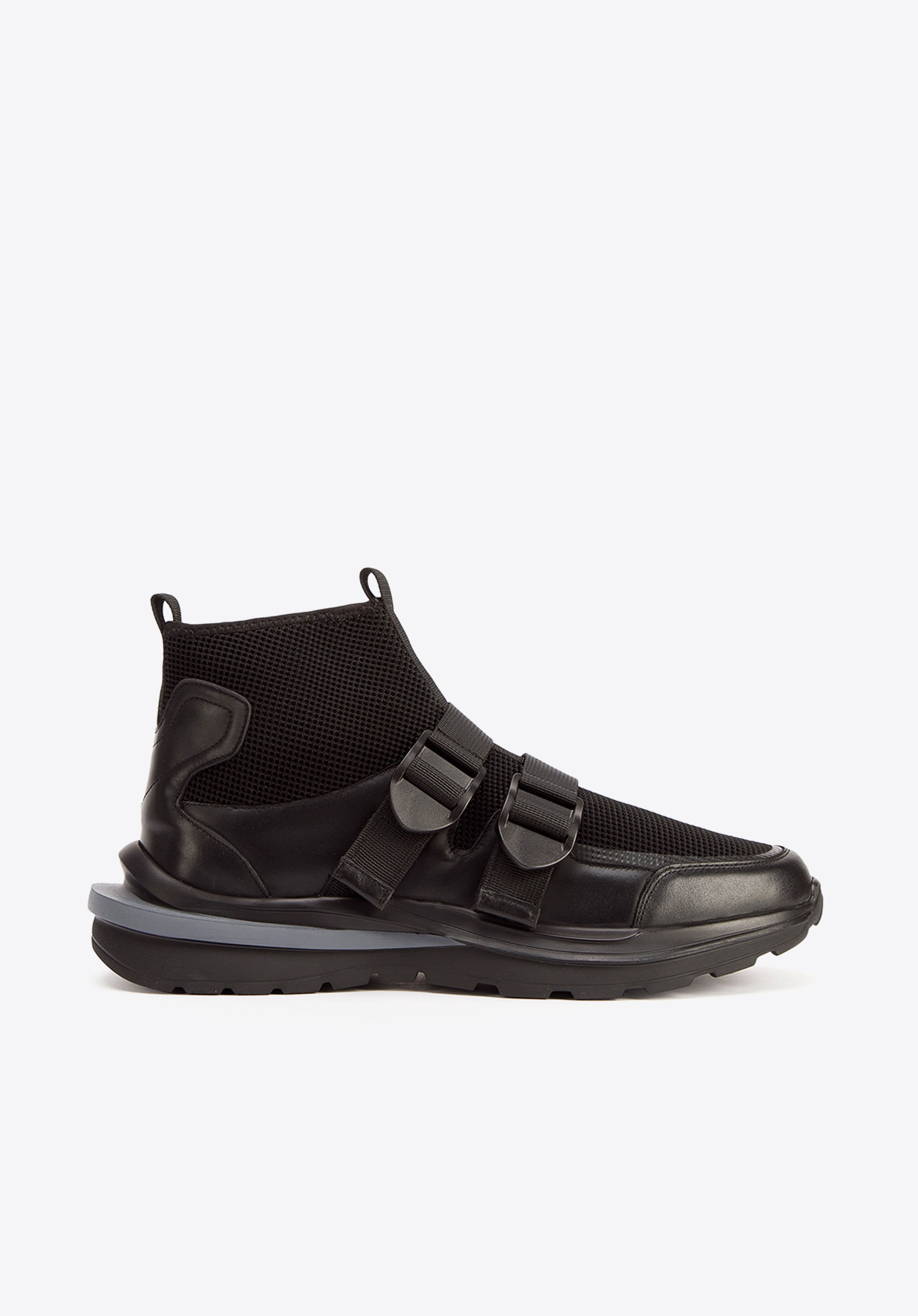 Sneaker für Herren mit Socke, schwarz, 93-M-903-1-39, Bild 1