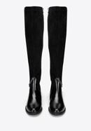 Stiefel aus Leder mit Kette und mit elastischem Schaft, schwarz, 93-D-504-1-38, Bild 3