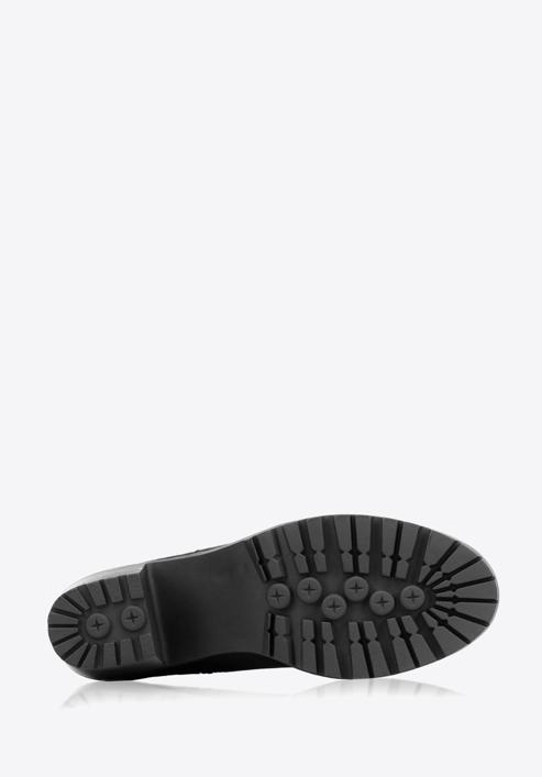 Stiefelette aus Leder mit Schnalle, schwarz, 93-D-551-Z-38, Bild 7