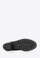 Stiefelette aus Leder mit Schnalle, schwarz, 93-D-551-L-40, Bild 7
