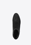 Stiefelette aus Wildleder mit Nieten, schwarz, 93-D-960-4-41, Bild 4