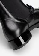 Stiefelette mit Gummizügen und Kette, schwarz, 93-D-801-1-40, Bild 8