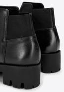 Stiefeletten aus Lackleder mit dicker Sohle, schwarz, 93-D-754-L-37, Bild 8