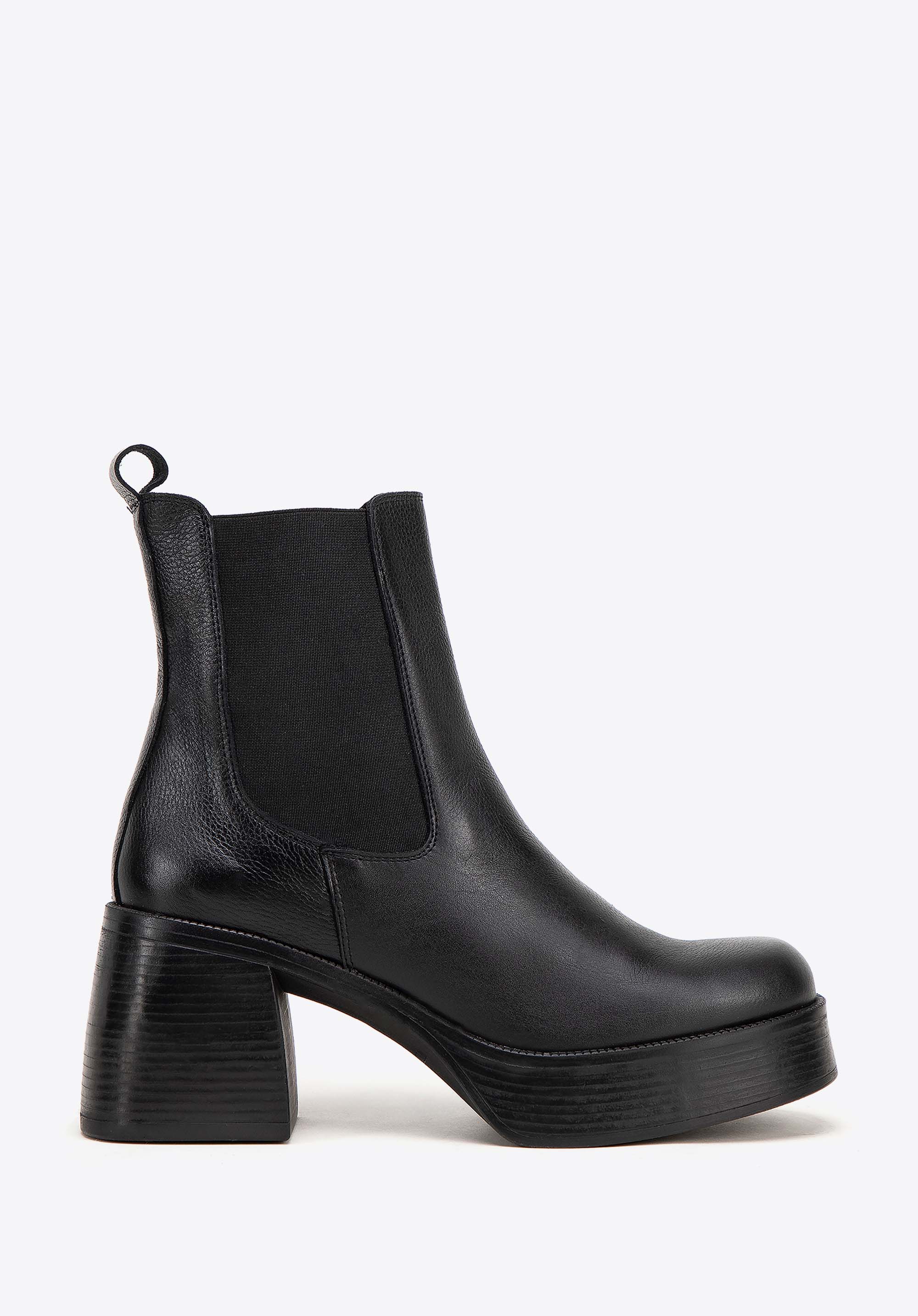 Stöckelschuhe aus Leder für Damen, schwarz, 99-D-307-1-39, Bild 1