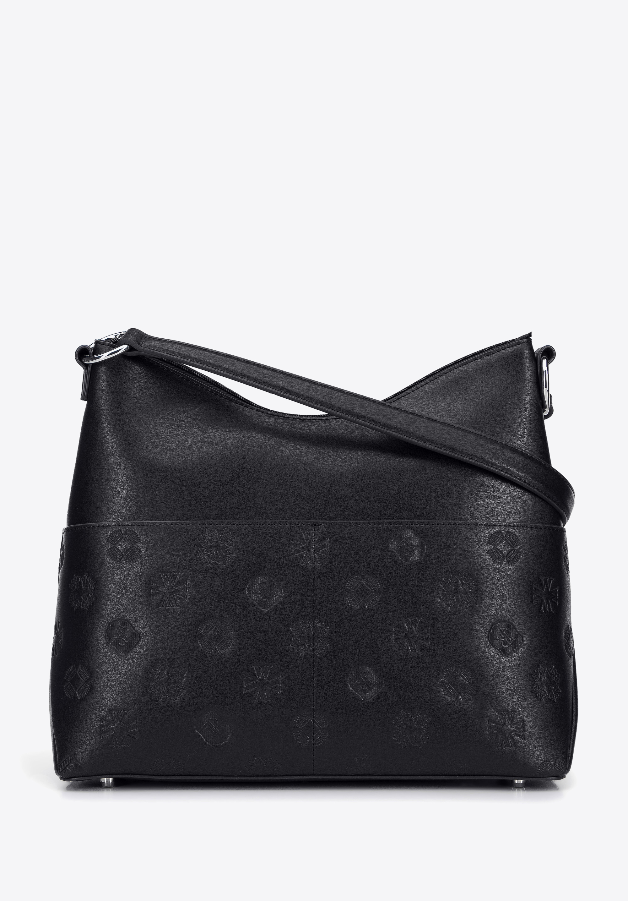 Tasche aus Leder mit Monogramm-Prägung