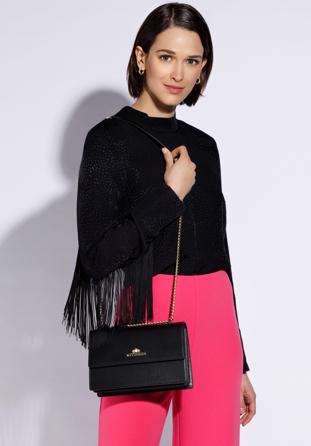 Damentasche mit Kette, schwarz, 96-4E-633-1, Bild 1