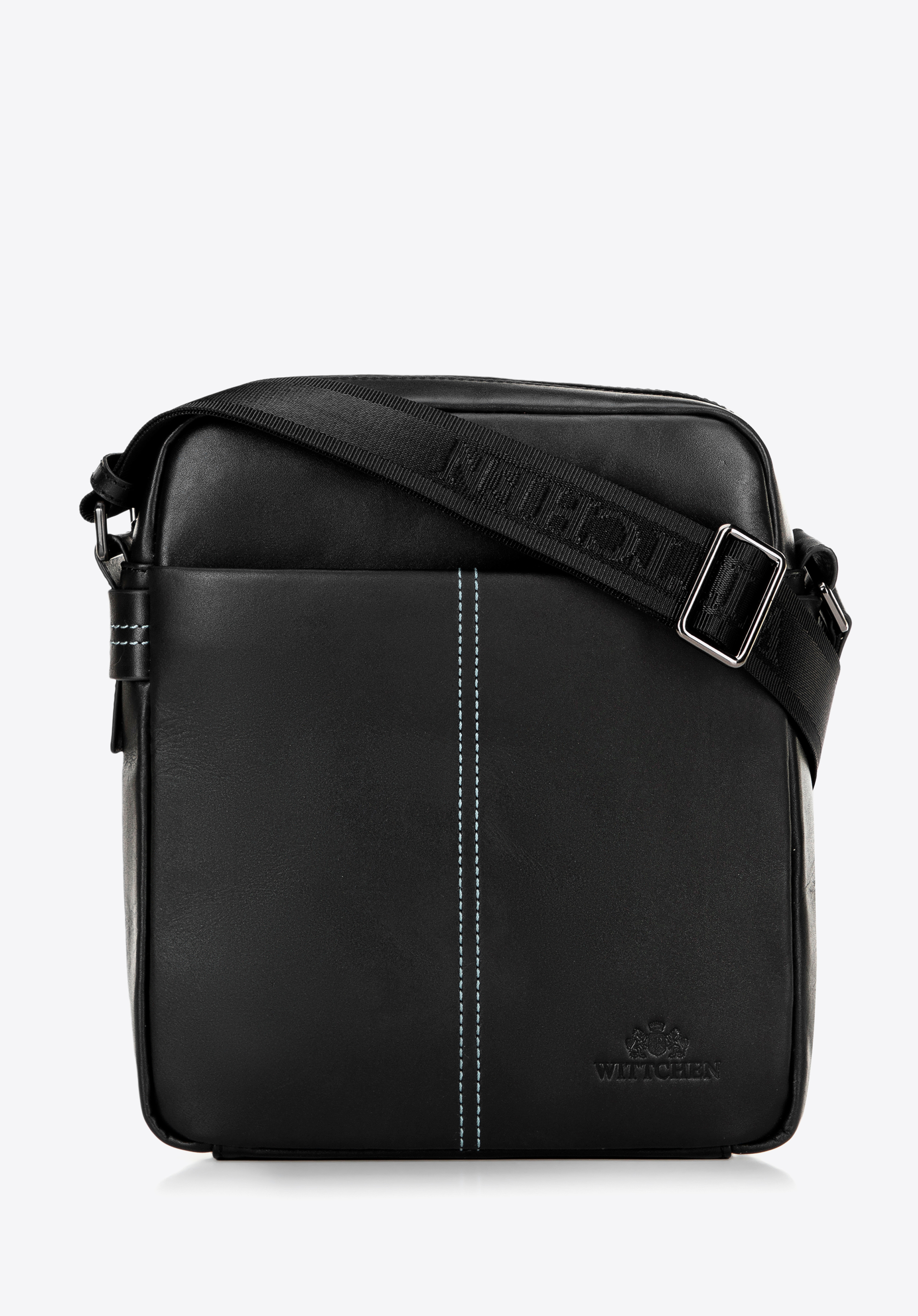 Umhängetasche aus Leder für Herren, schwarz, 100-4U-804-1, Bild 1