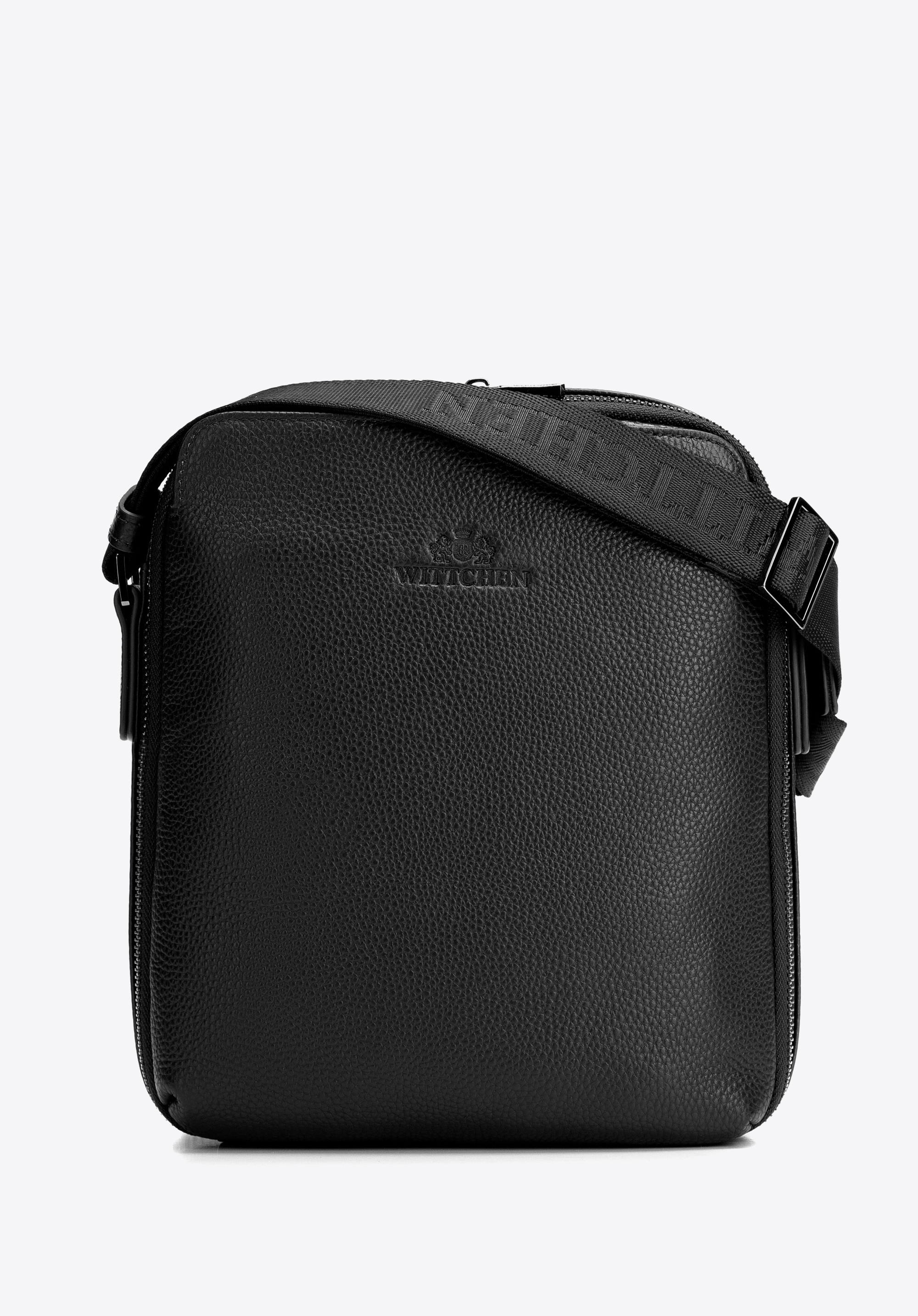 Umhängetasche aus Leder für Herren, schwarz, 29-4U-309-1, Bild 1