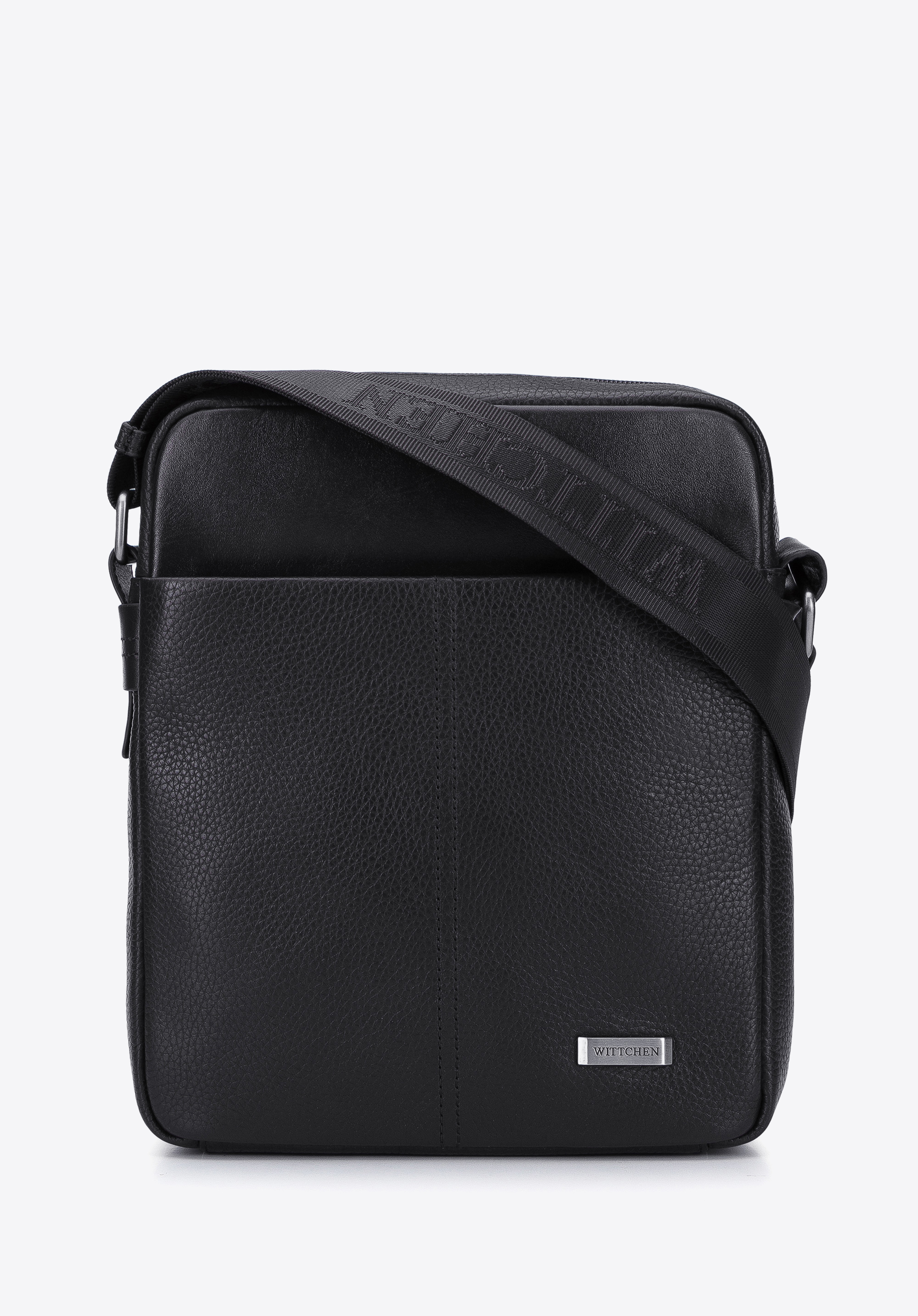 Umhängetasche für Herren aus Leder, schwarz, 96-4U-803-1, Bild 1