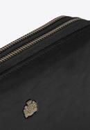 Unterarmtasche aus Echtleder mit zwei Fächern, schwarz, 10-3-120-4, Bild 4