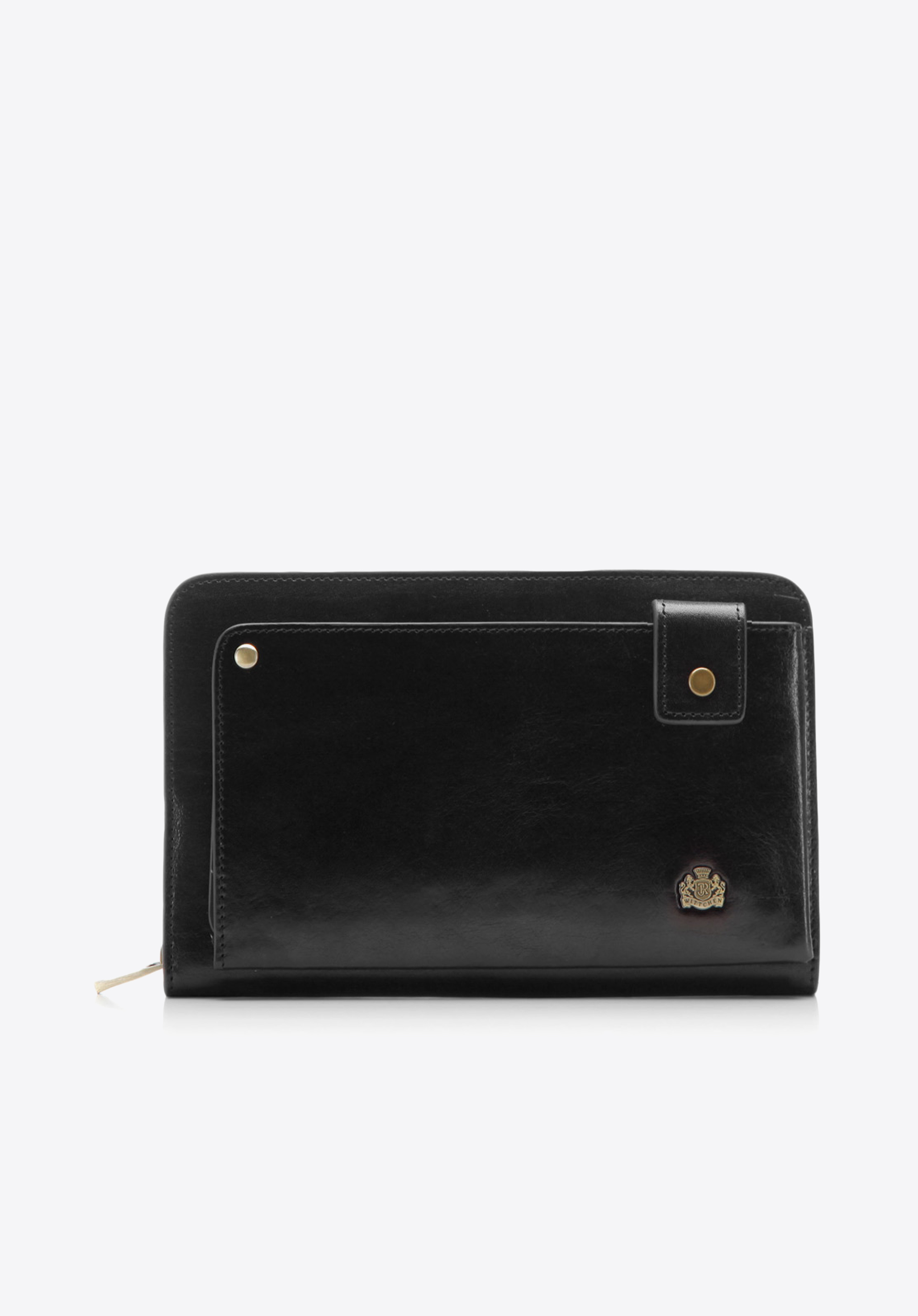 Unterarmtasche aus Leder, schwarz, 10-3-377-1, Bild 1