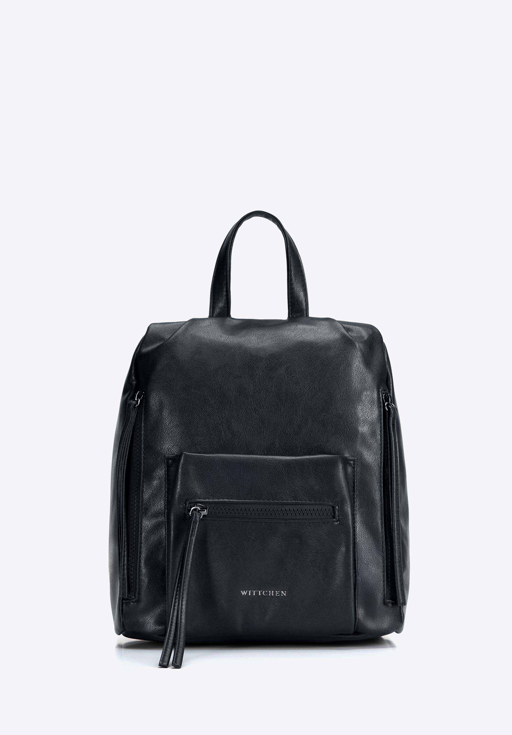 Urbaner Damenrucksack mit praktischen Fächern, schwarz, 103-4Y-510-1, Bild 1