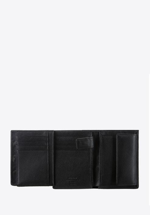 Vertikale Herrenbrieftasche aus Leder, schwarz, 02-1-265-5L, Bild 4