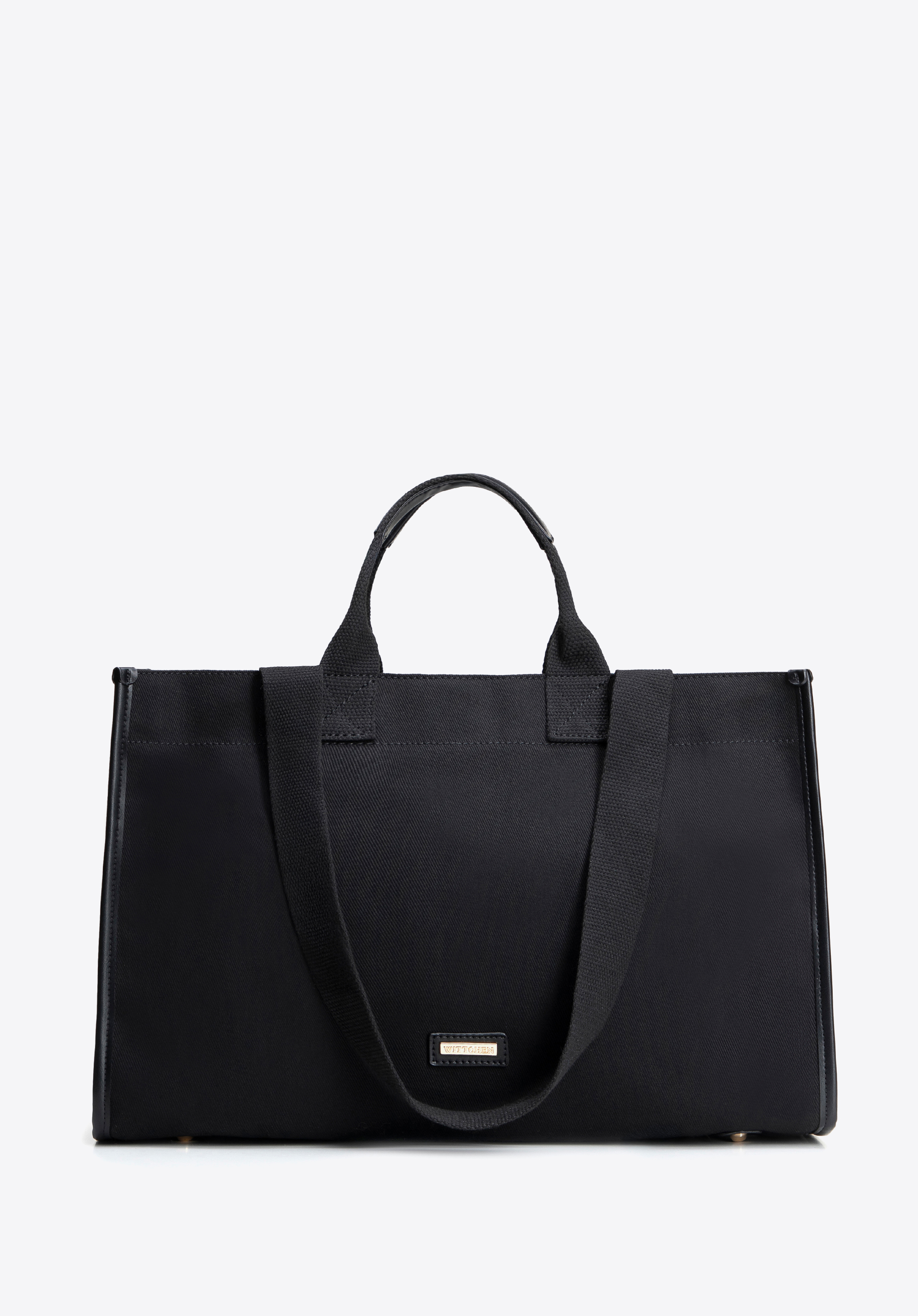 Vielseitige Einkaufstasche für Damen, schwarz, 101-4Y-430-1, Bild 1