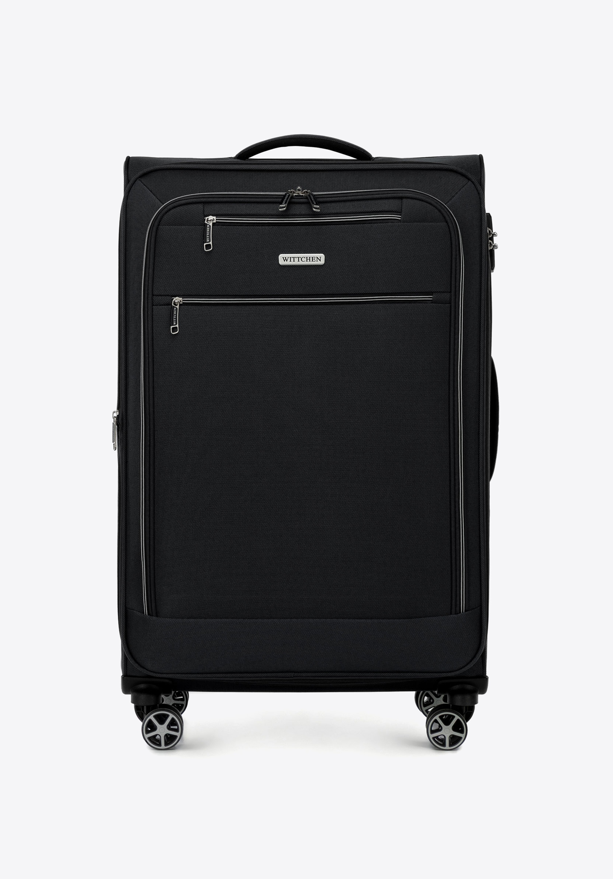 Weicher großer Koffer aus Polyester, schwarz, 56-3S-173-10, Bild 1