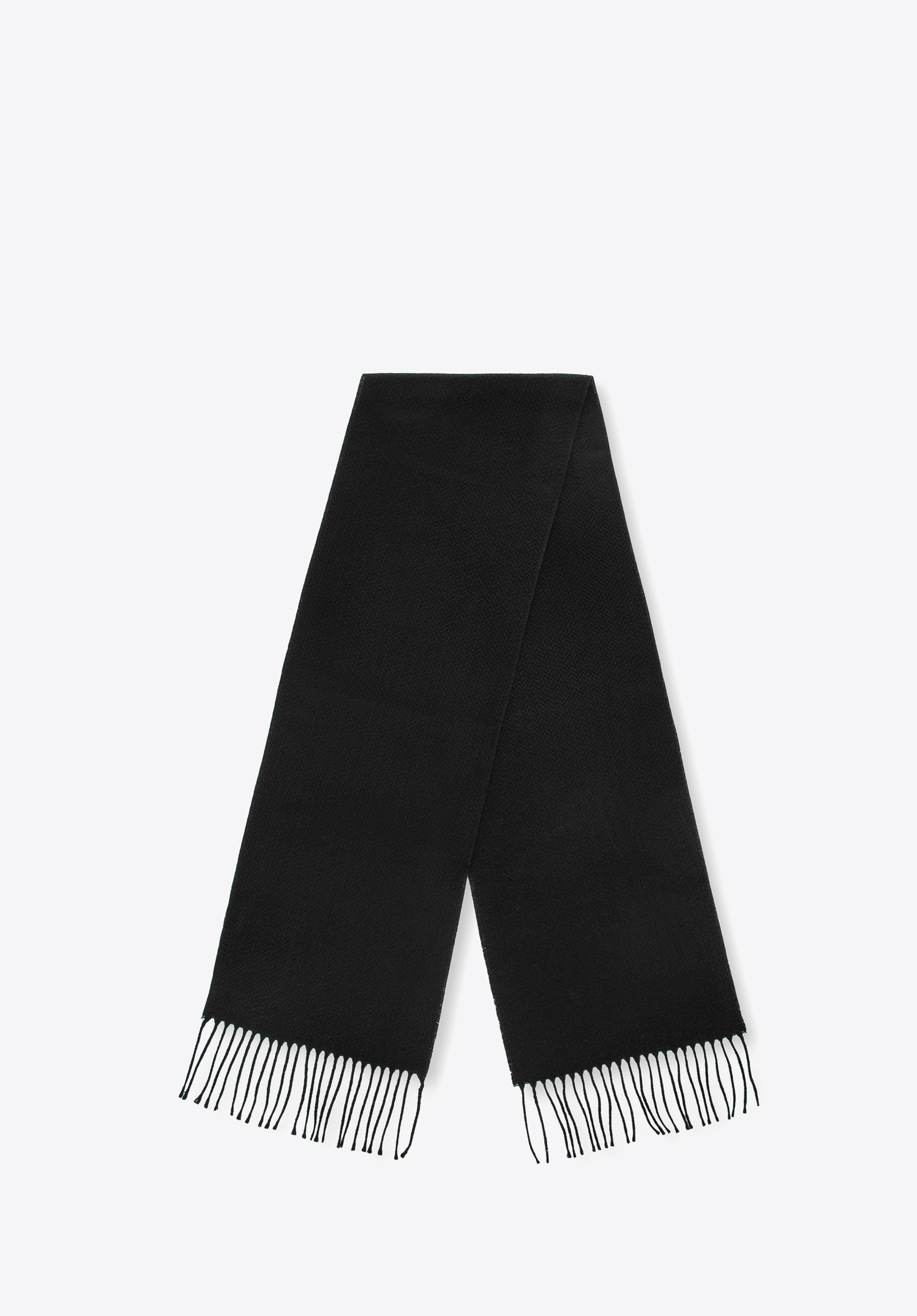Weicher Schal mit zartem Muster, schwarz, 100-7U-000-1, Bild 1