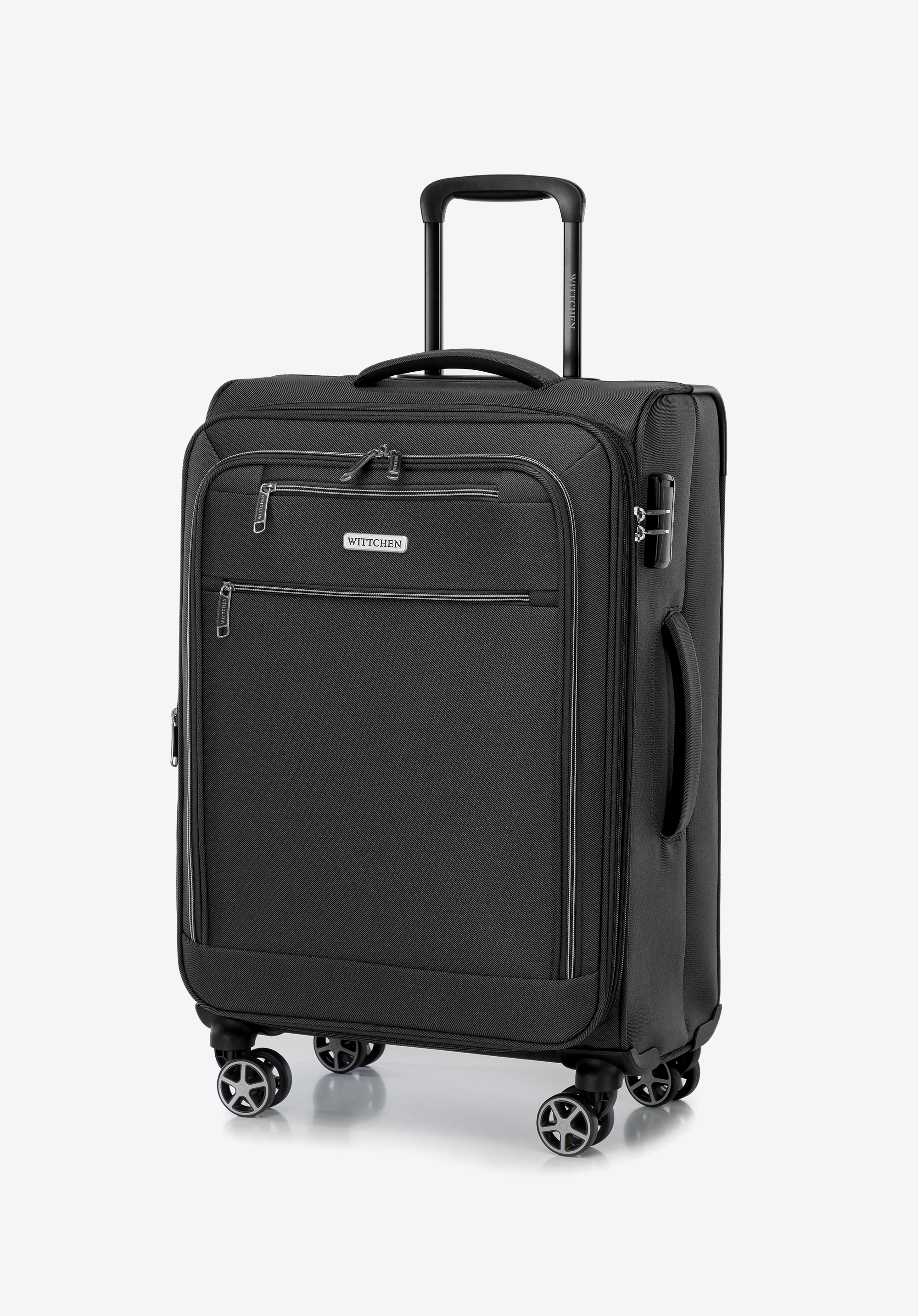 Weichschalen-Gepäckset aus Polyester, schwarz, 56-3S-17S-10, Bild 1