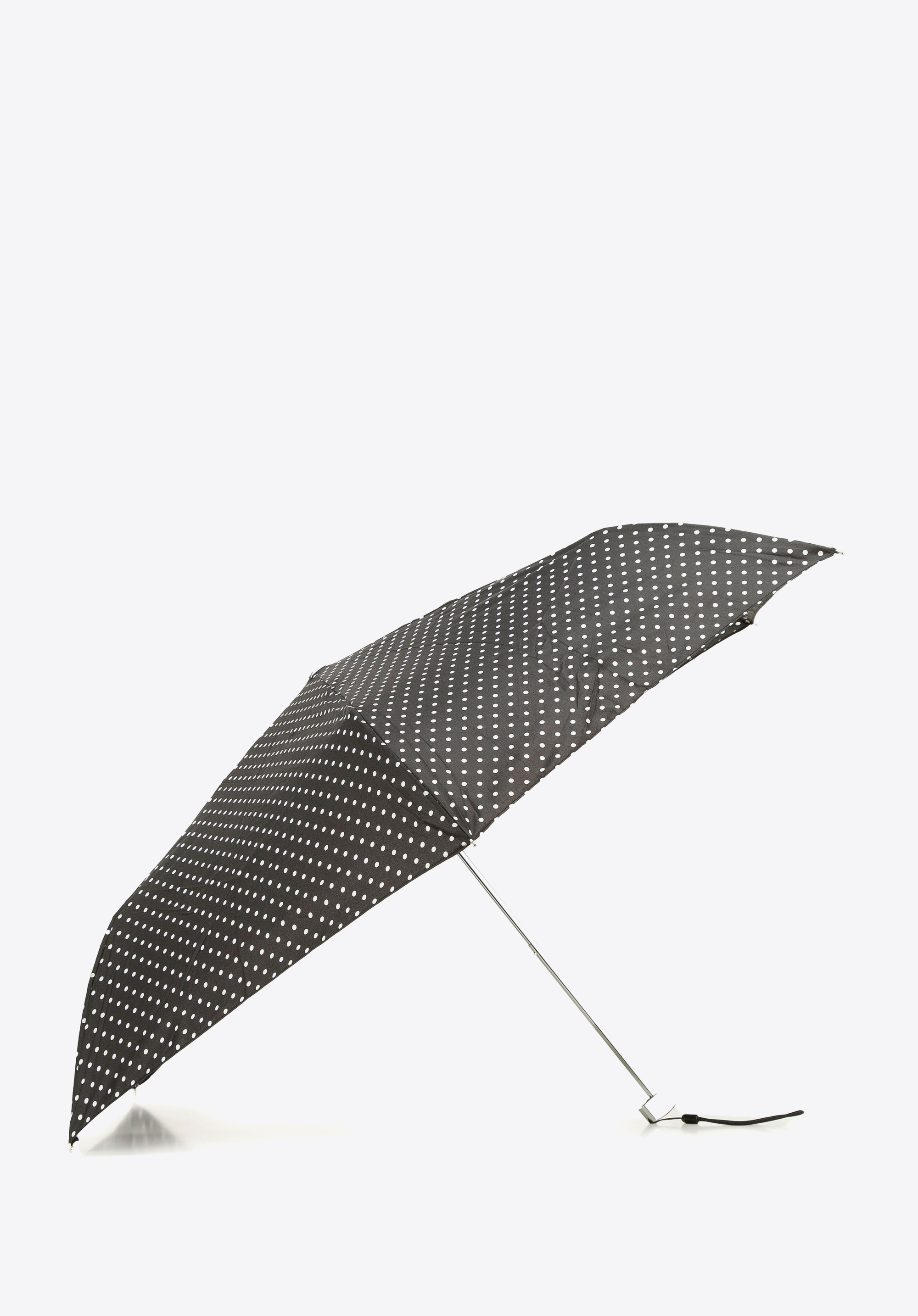 KLEINER REGENSCHIRM FÜR DAMEN, schwarz-weiß, PA-7-168-X7, Bild 1