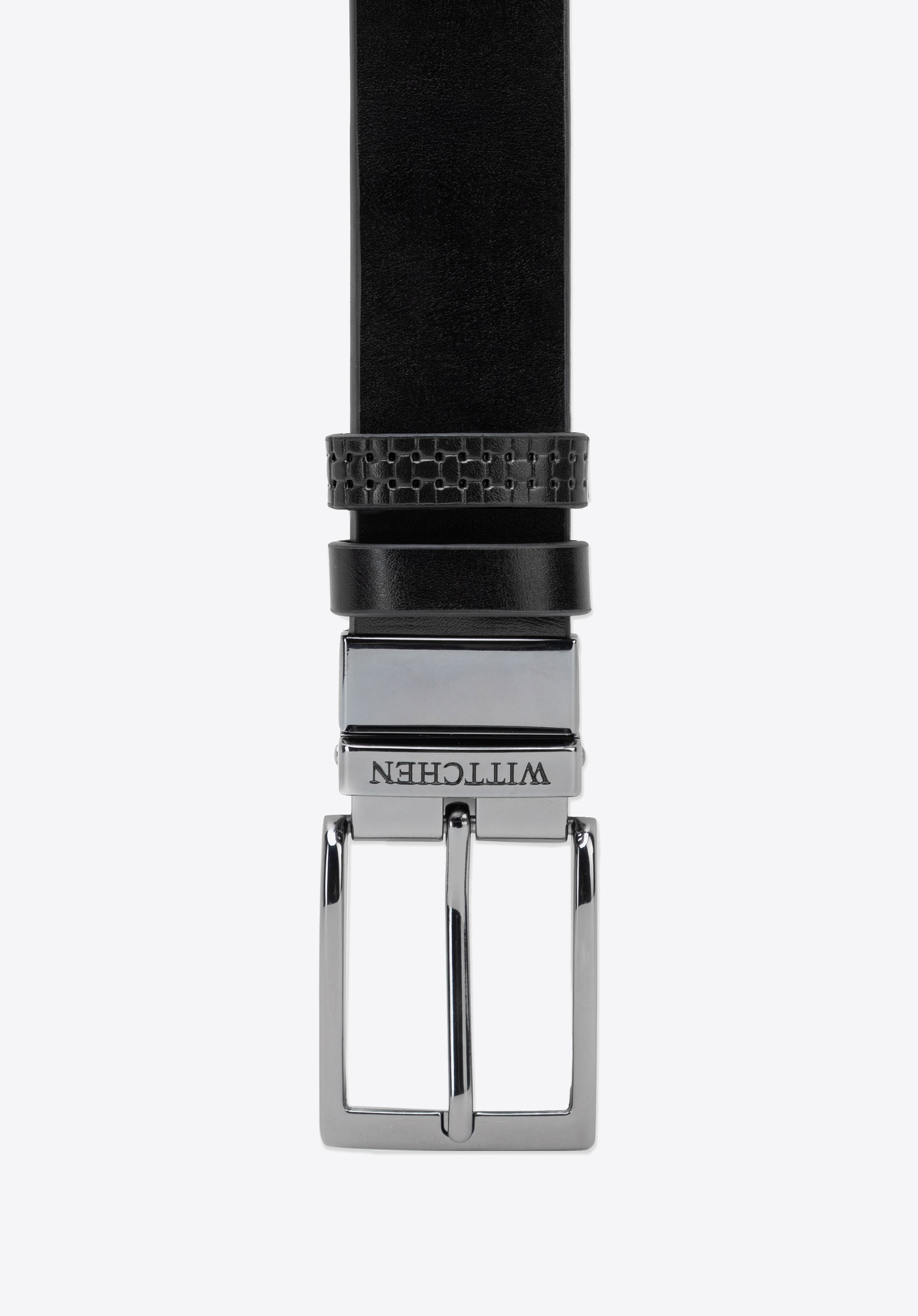 Wendbarer Ledergürtel für Herren, schwarz, 103-8M-921-1-90, Bild 1