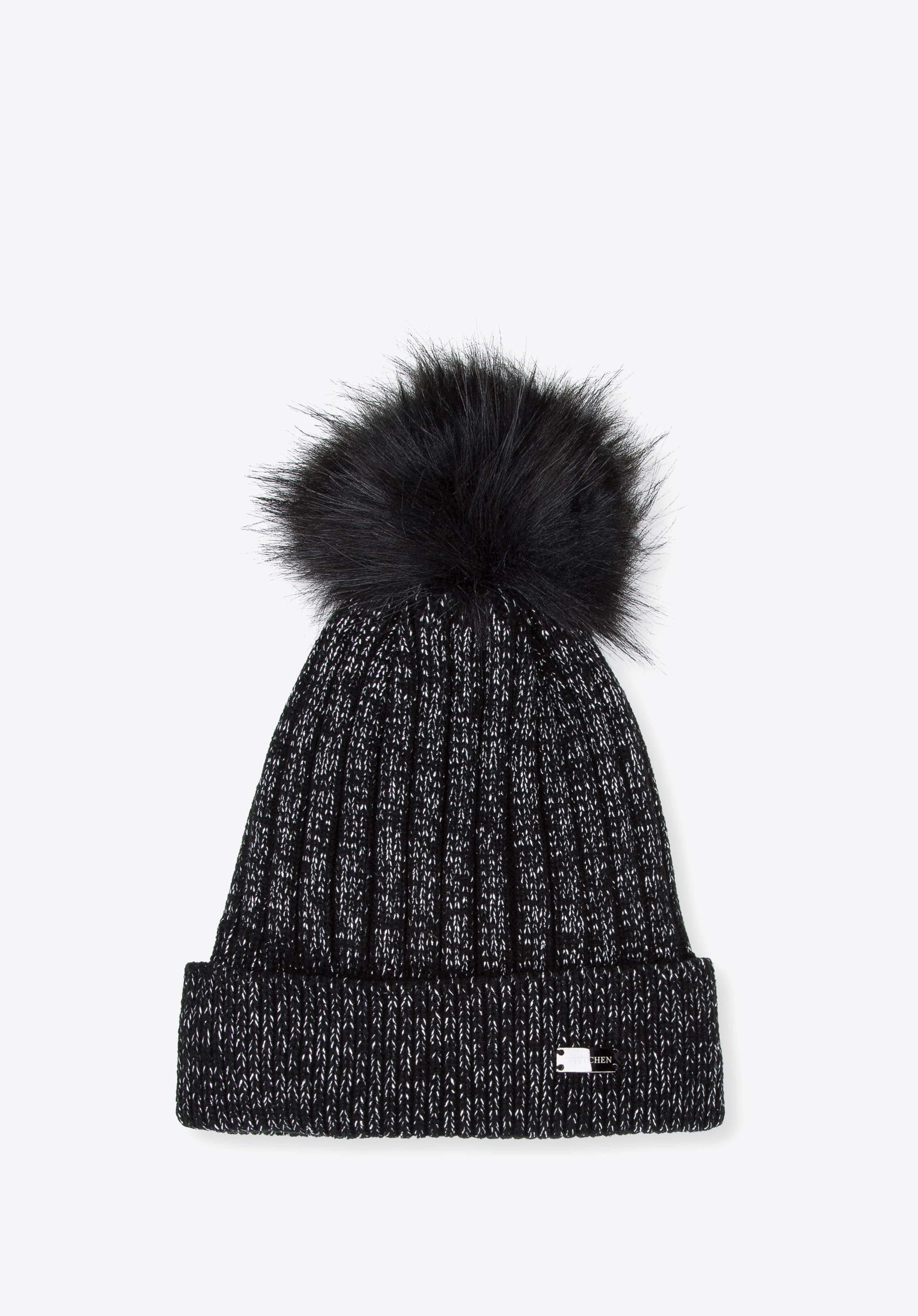Wintermütze mit Glitzerfaden