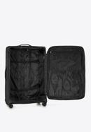 Großer Koffer mit buntem Reißverschluss, schwarzgrau, 56-3S-503-12, Bild 5