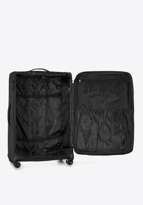 Großer Koffer mit buntem Reißverschluss, schwarzgrau, 56-3S-503-91, Bild 5