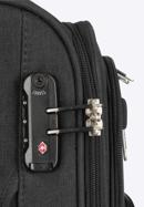 Mittlerer Koffer mit buntem Reißverschluss, schwarzgrau, 56-3S-502-12, Bild 8