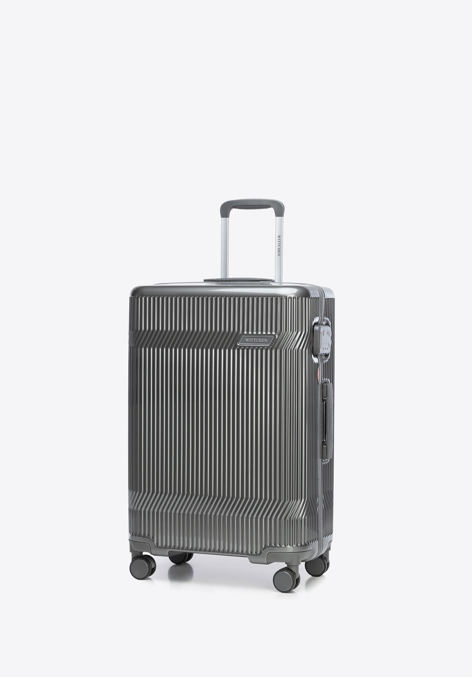 Polycarbonat-Gepäckset mit Hochglanzfinish, schwarzgrau, 56-3P-01S-11, Bild 1