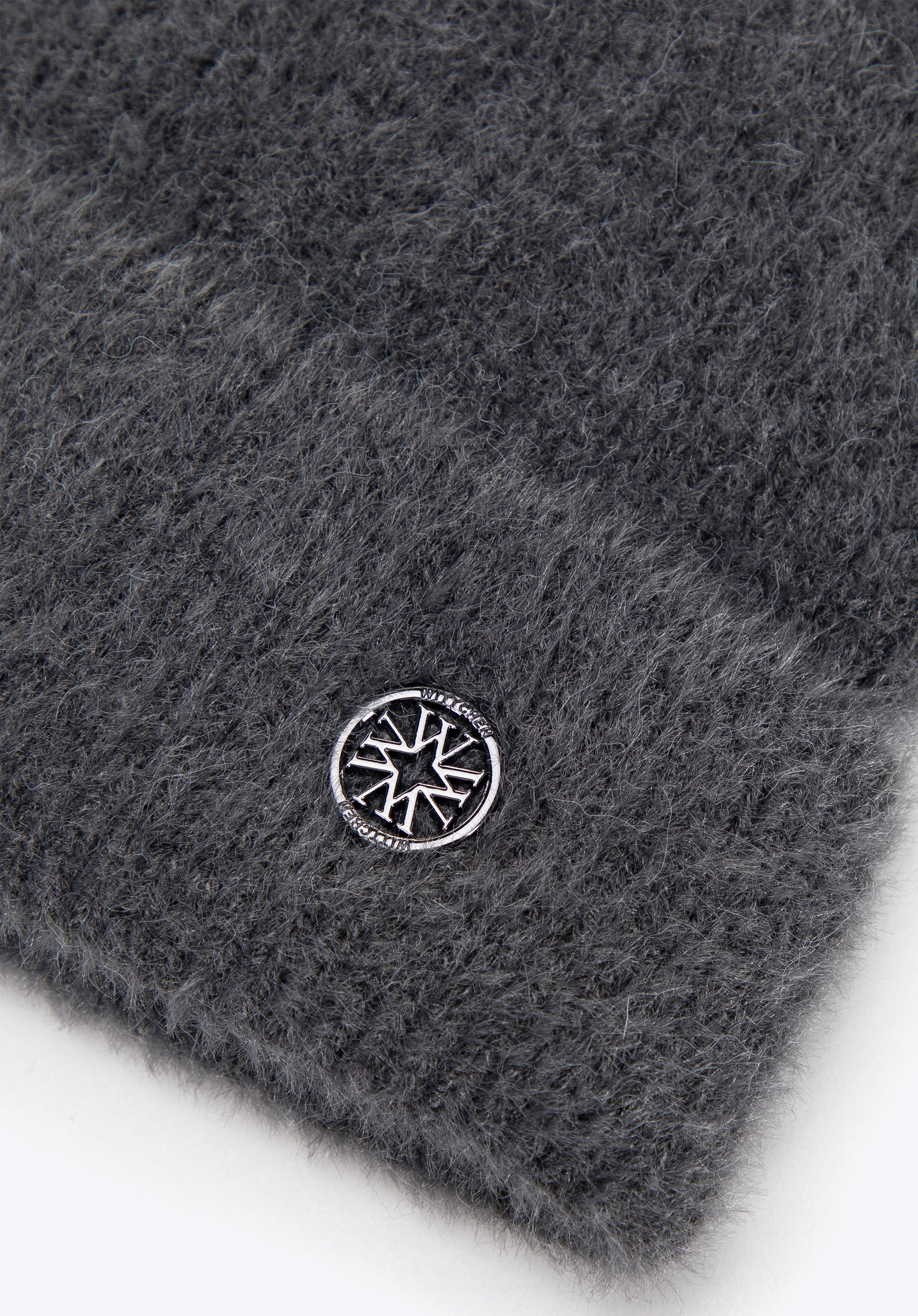 Dámská zimní čepice z měkké látky, šedá, 101-HF-202-8, Obrázek 1