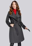 Dámský kabát, šedá, 93-9W-701-8-XL, Obrázek 4