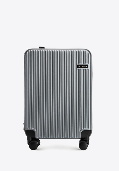 Kabinové zavazadlo s polykarbonátů, šedá, 56-3P-401-10, Obrázek 1