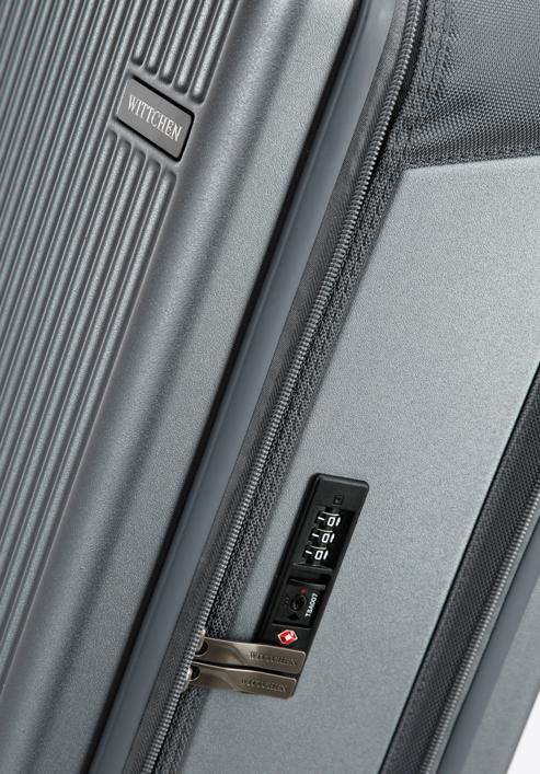 Kabinové zavazadlo s polykarbonátů, šedá, 56-3P-401-10, Obrázek 15