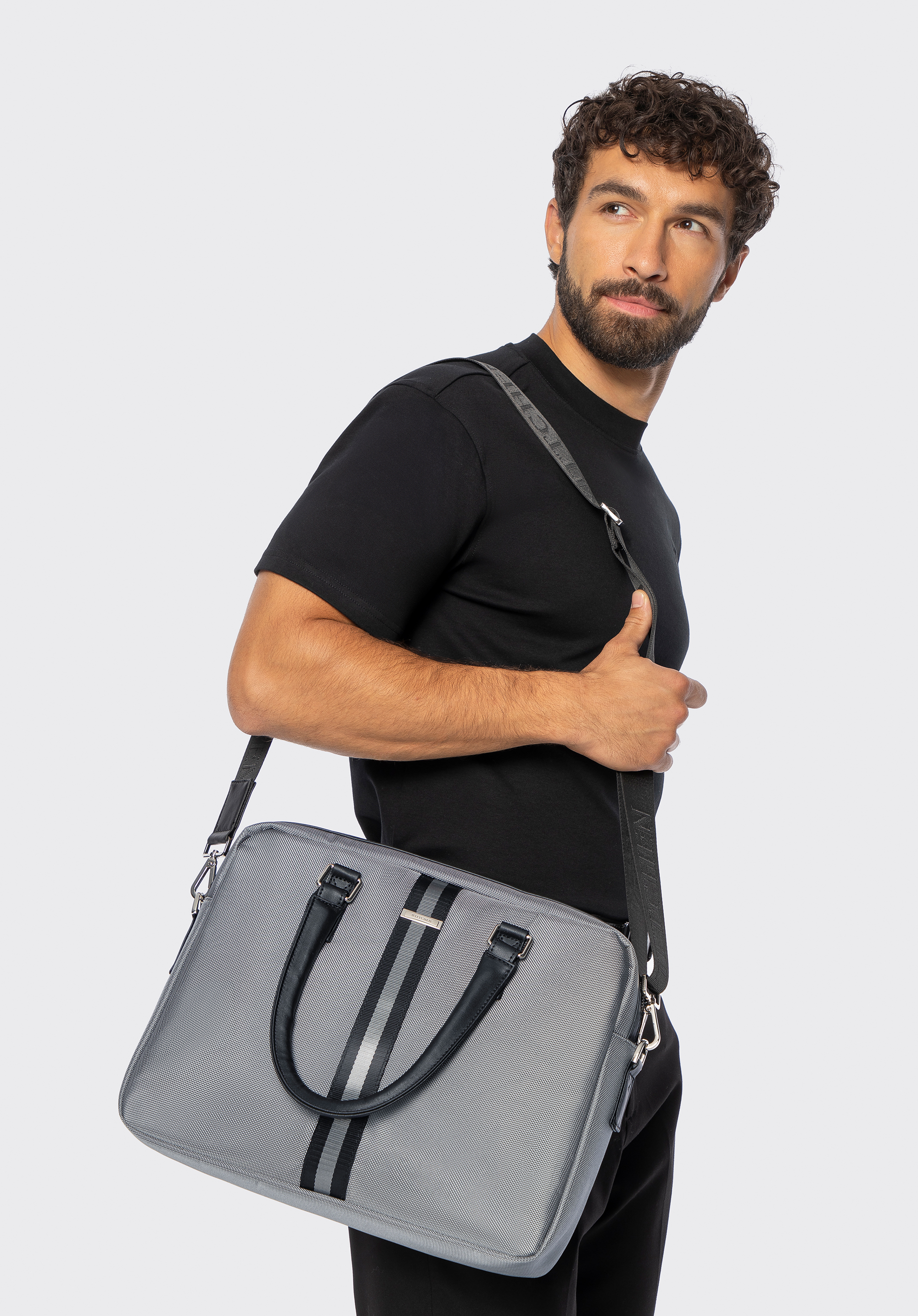 Pánská taška na notebook 15,6", šedá, 96-3U-902-8, Obrázek 1