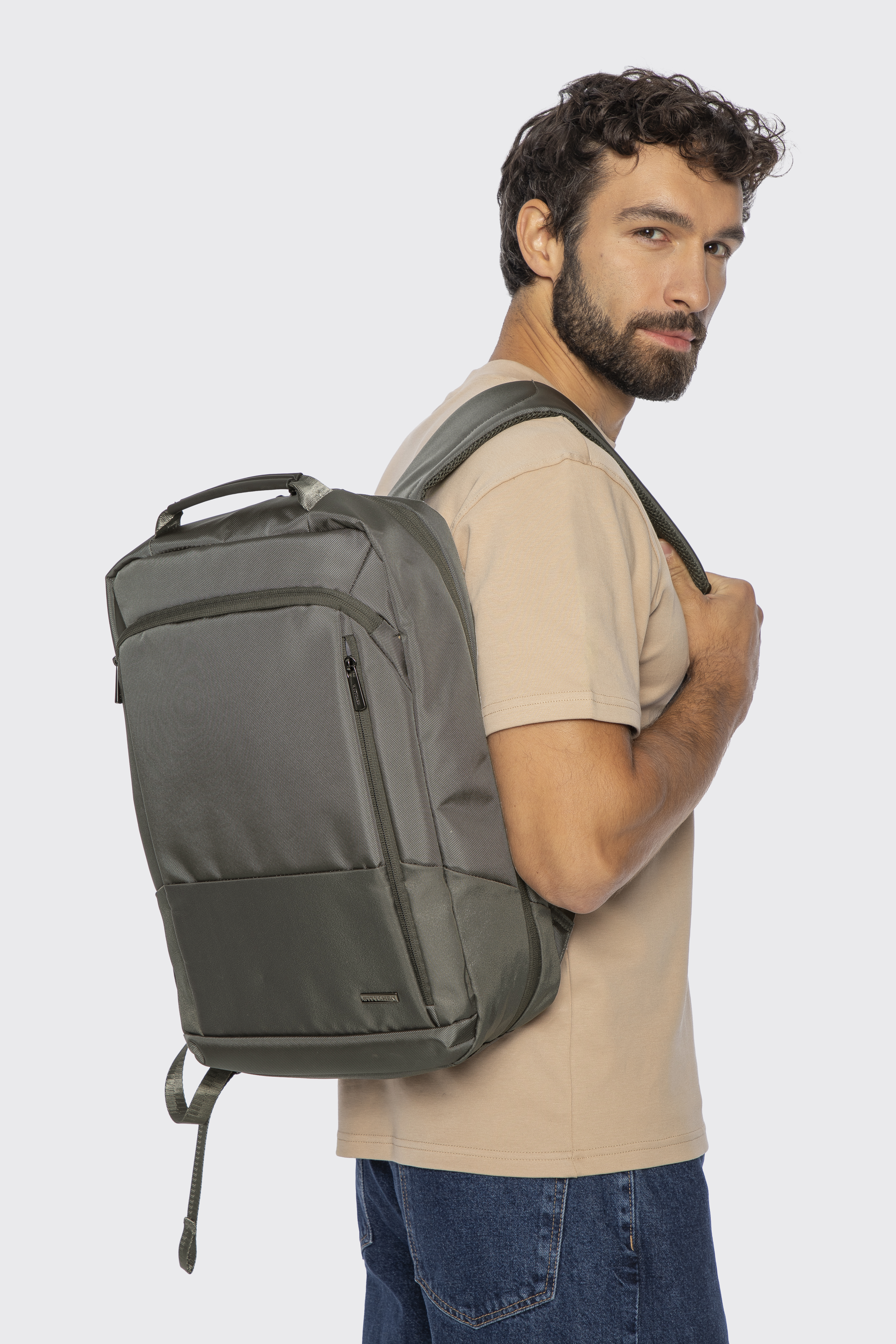 Pánský batoh na notebook 15,6” – snadná přeprava zdarma na palubě, šedá, 29-3P-221-8, Obrázek 1