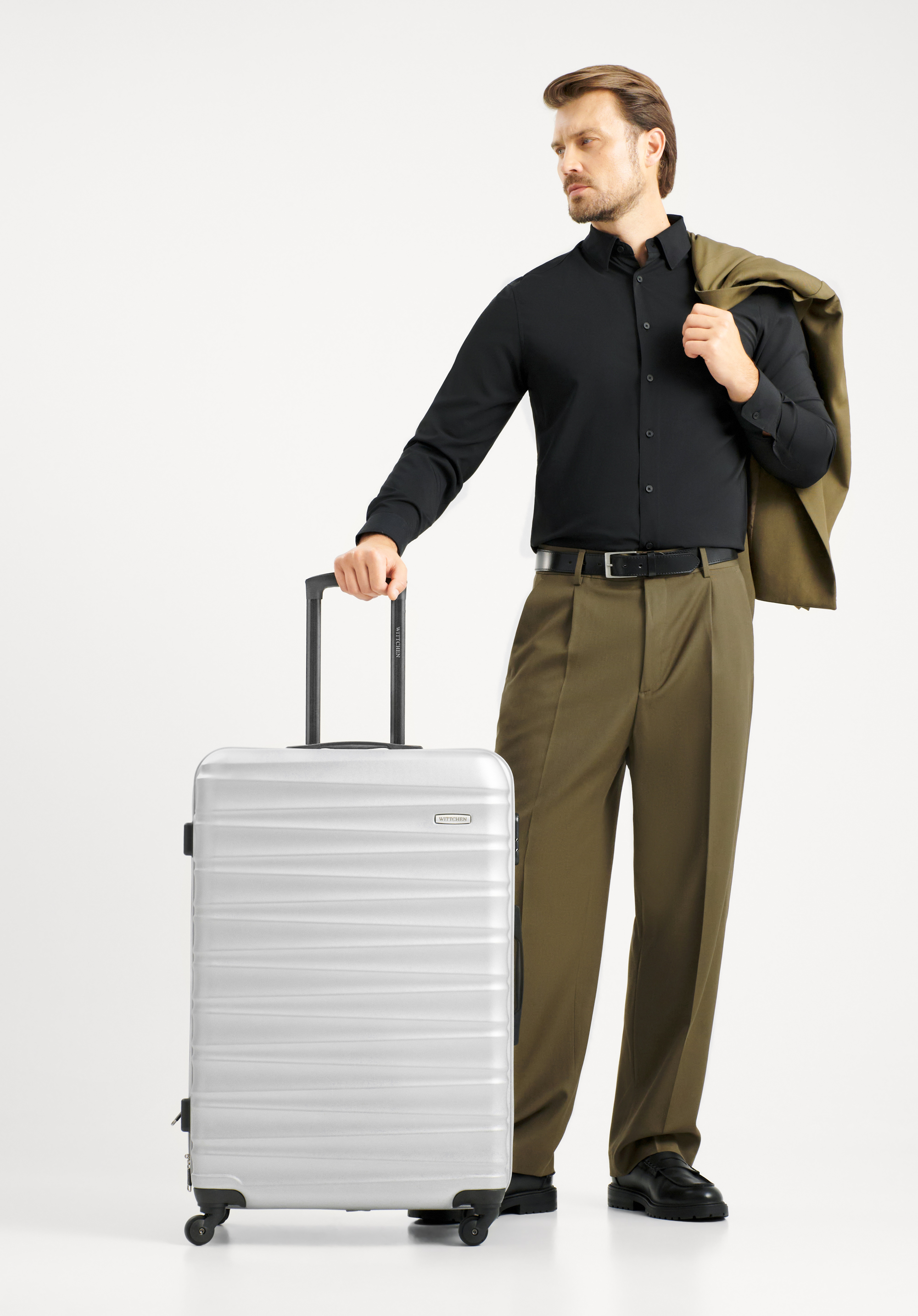 Velký kufr, šedá, 56-3A-313-01, Obrázek 1