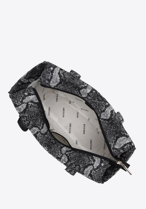 Dámská kabelka se zvířecím potiskem, šedo-černá, 97-4E-504-X4, Obrázek 3