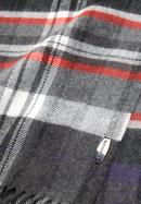 Pánský šátek, šedo-červená, 97-7M-X04-X3, Obrázek 3