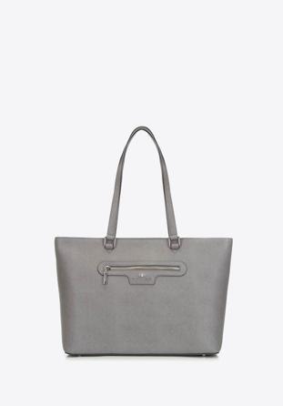 Dámská kabelka, šedo-stříbrná, 29-4E-009-88, Obrázek 1