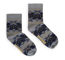 Dámské ponožky, šedo-tmavě modrá, 91-SK-022-X1-35/37, Obrázek 1