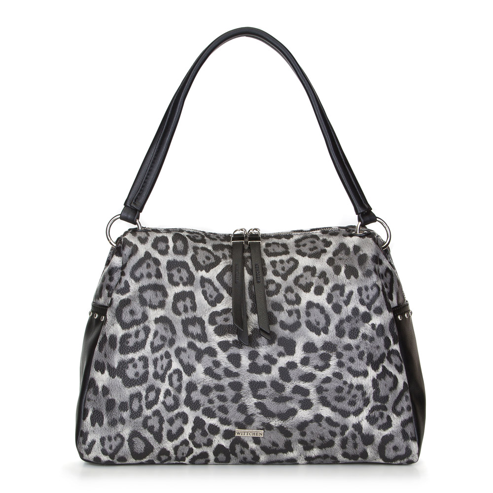 

Сумка женская, Серо - черный