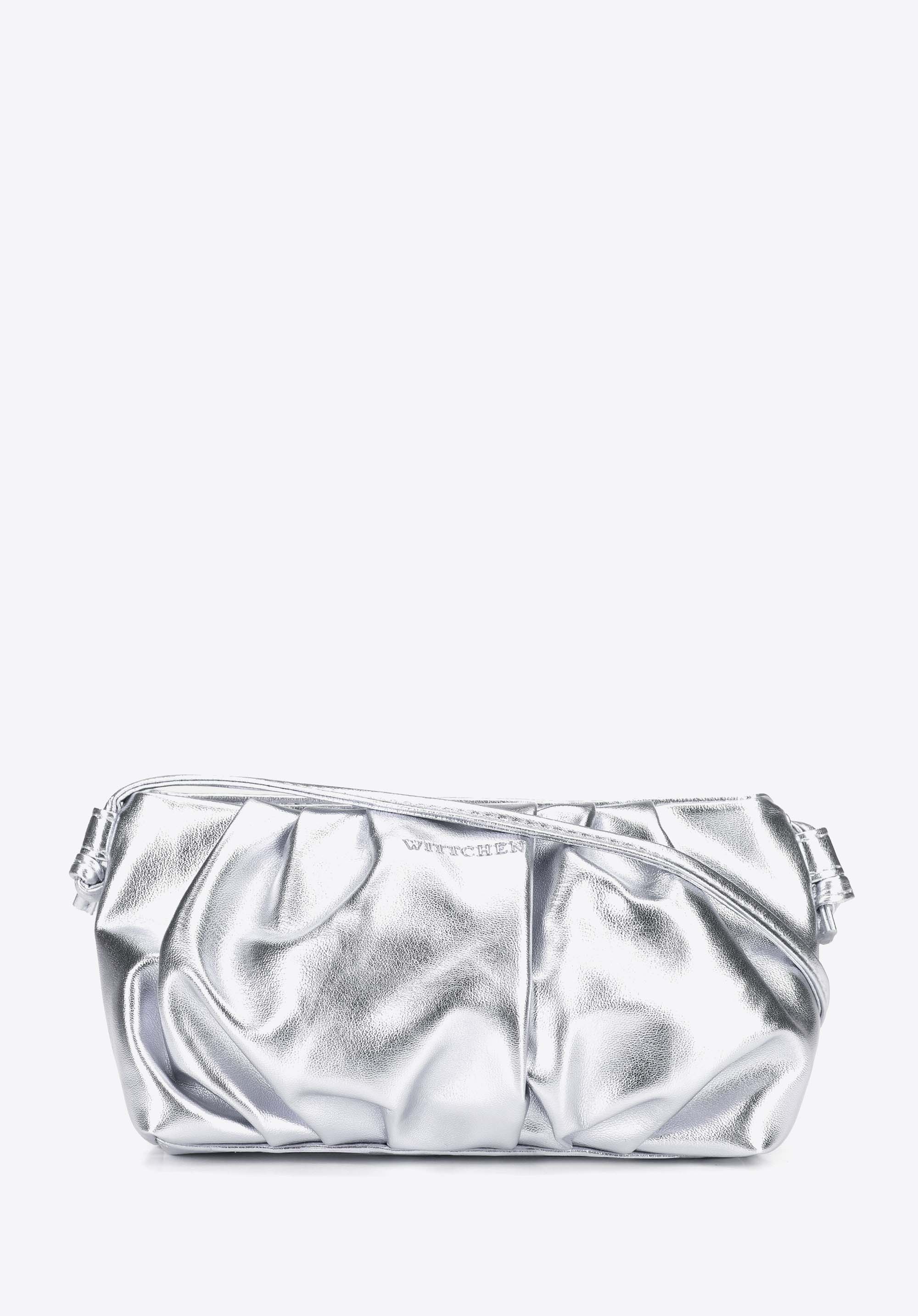 Elegante Clutch-Tasche, silber, 103-4Y-526-S, Bild 1
