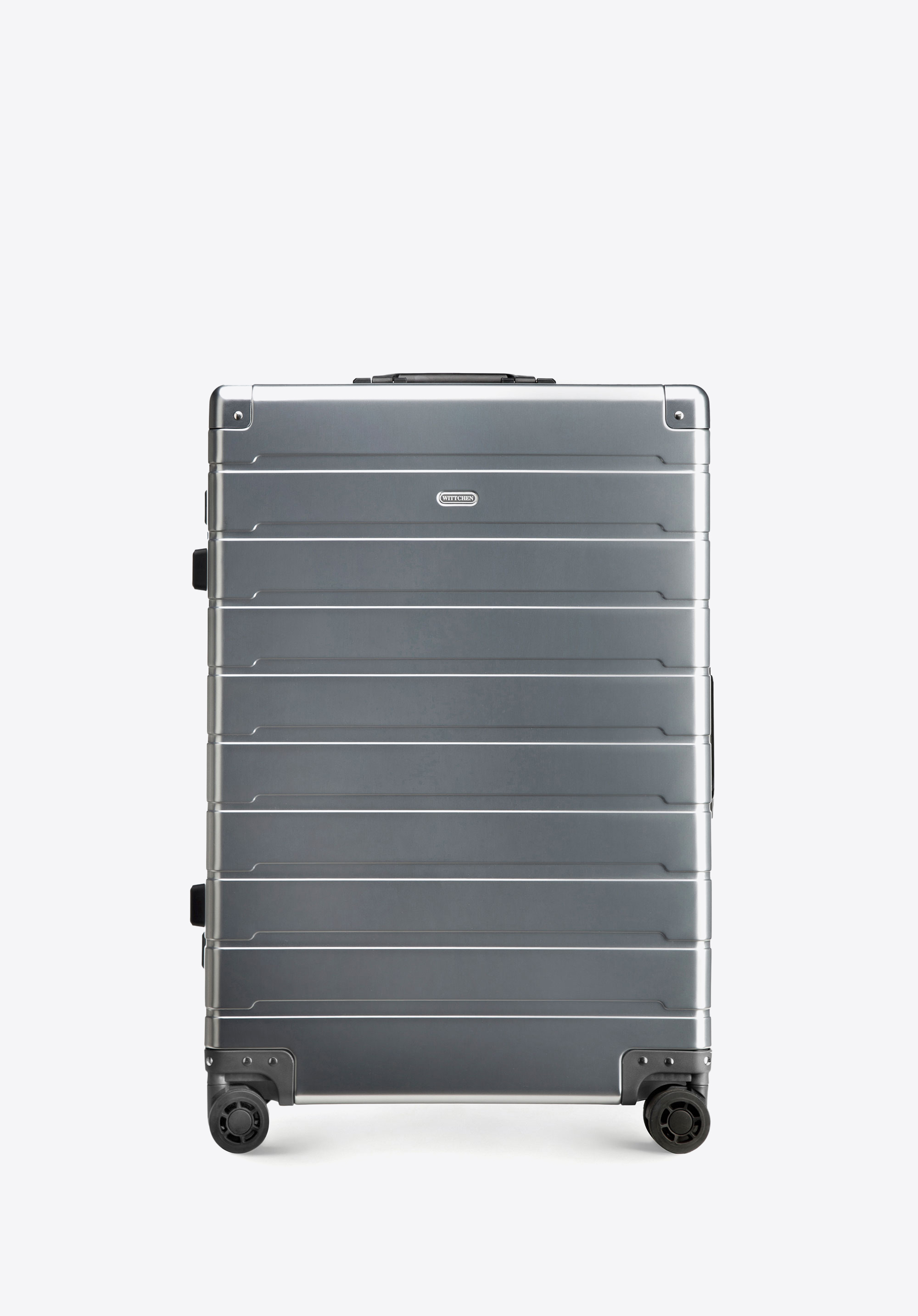 Mittlerer Koffer aus Aluminium, silber, 56-3H-102-12, Bild 1