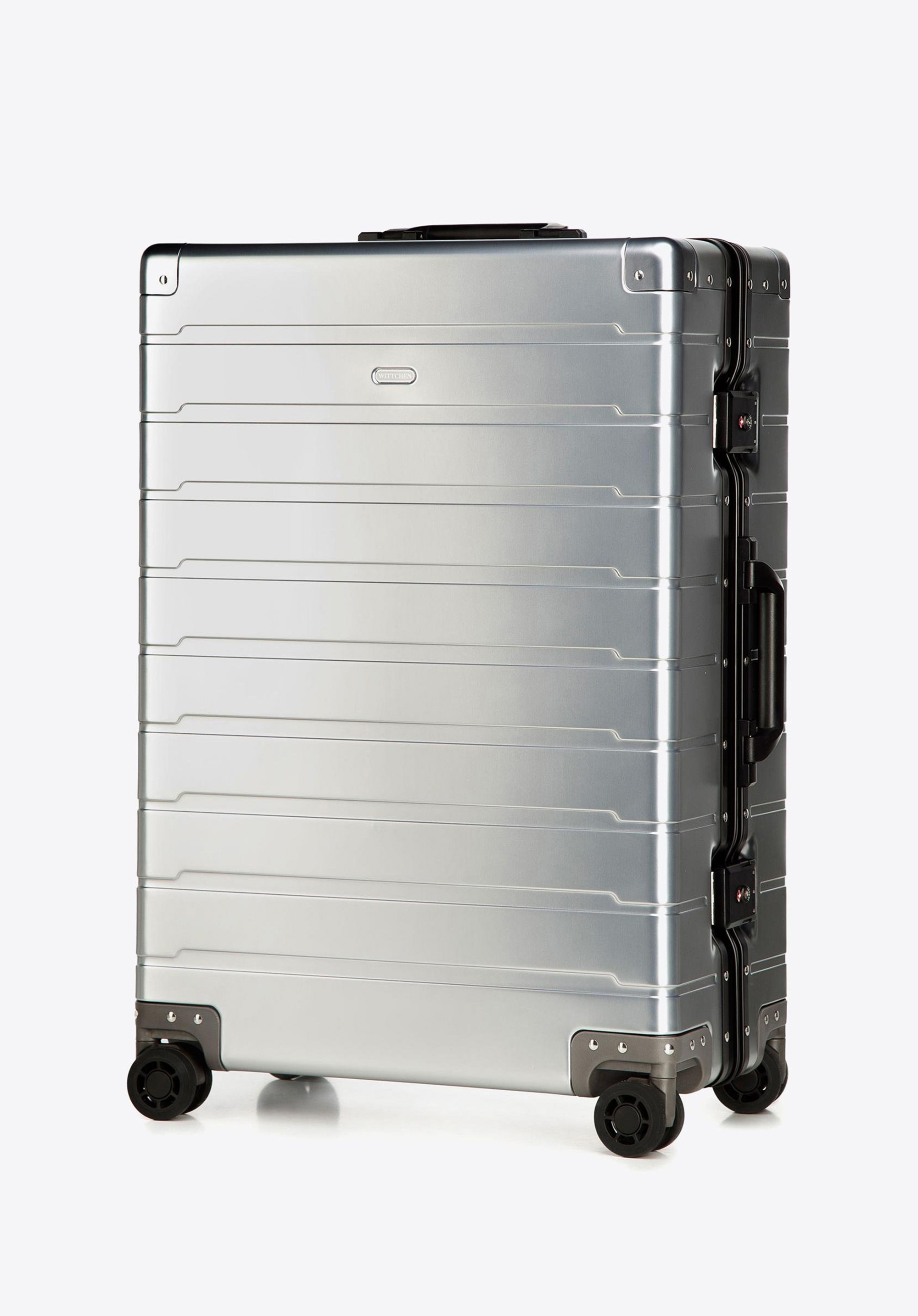 Mittlerer Koffer aus Aluminium, silber, 56-3H-102-12, Bild 1