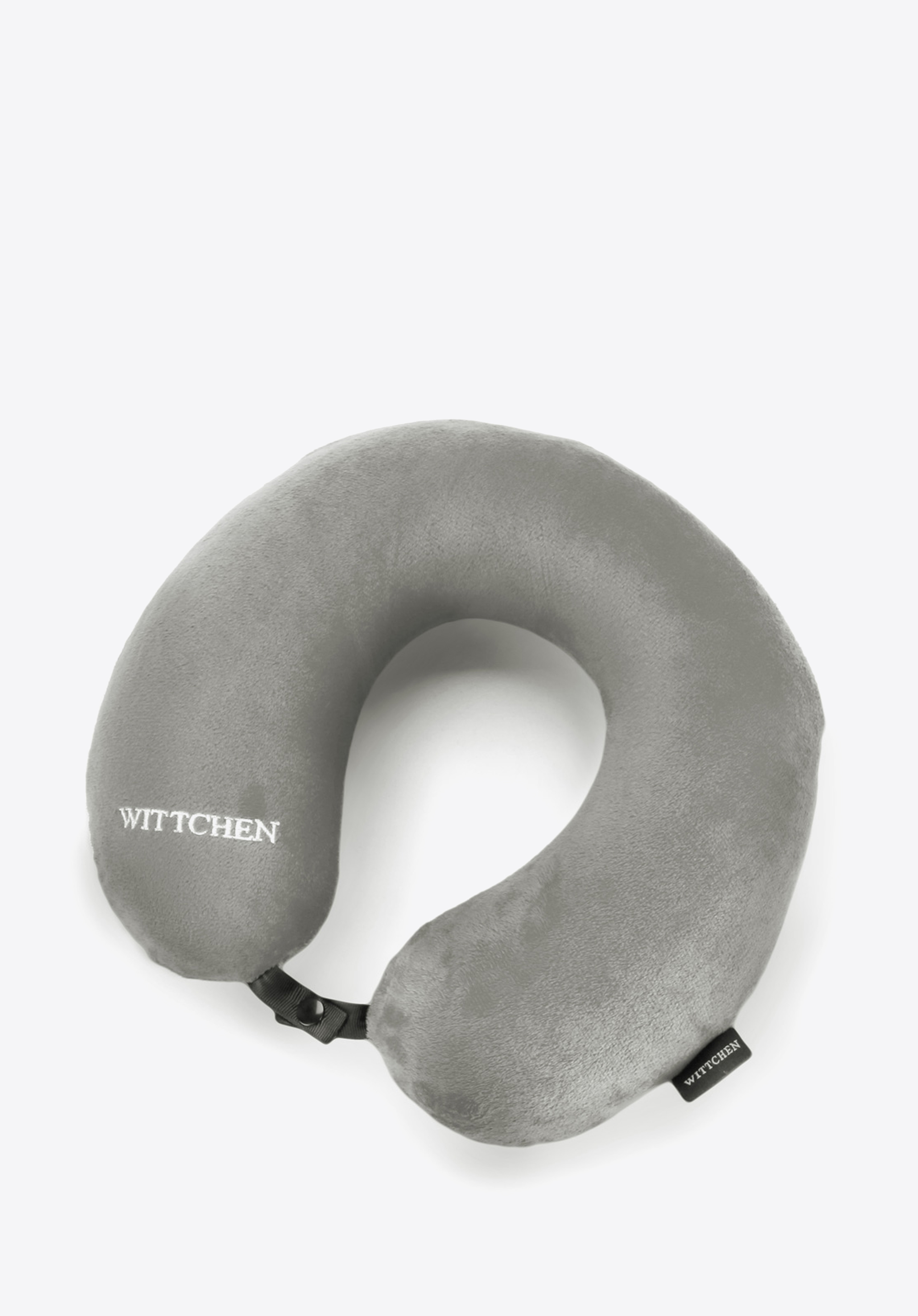 Cestovný vankúš v tvare rožka rovný, sivá, 56-30-043-95, Obrázok 1