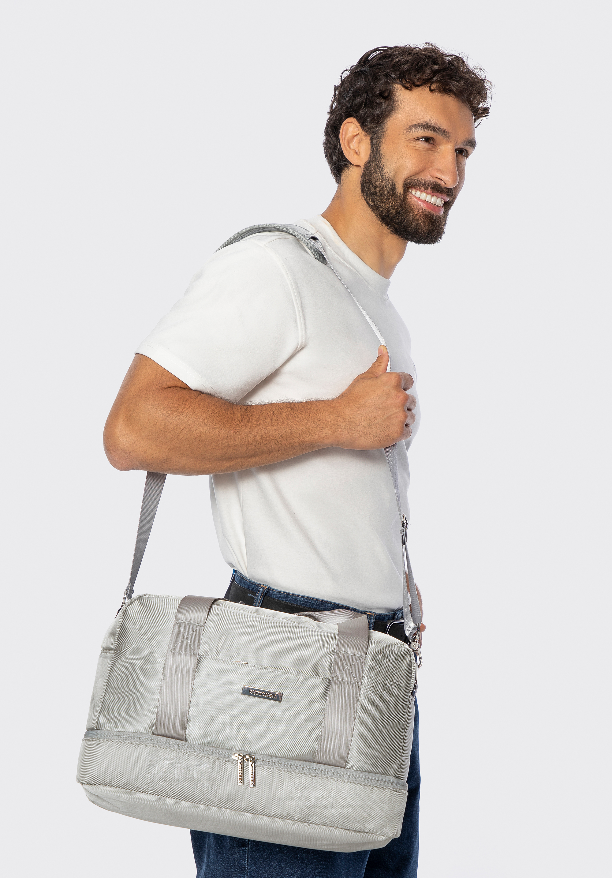 Viacúčelová cestovná taška, sivá, 56-3S-708-01, Obrázok 1