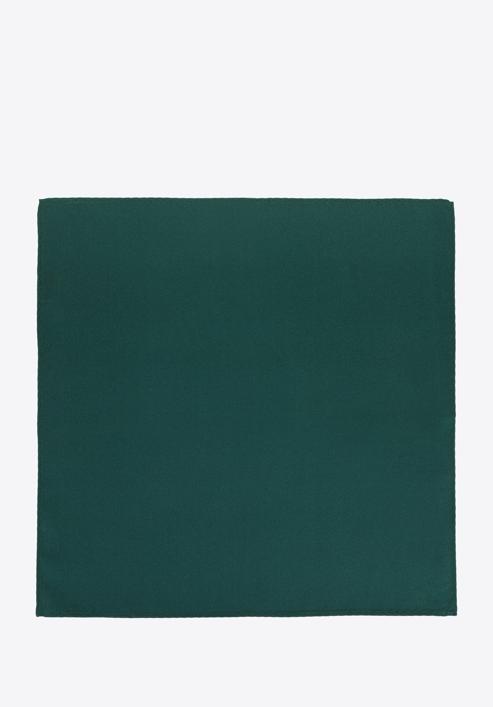 Einfarbiges Einstecktuch aus Seide, smaragdgrün, 96-7P-001-5, Bild 3
