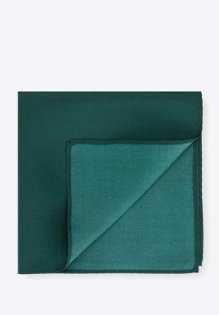 Jednobarevný hedvábný kapesníček, smaragdová, 96-7P-001-Z, Obrázek 1