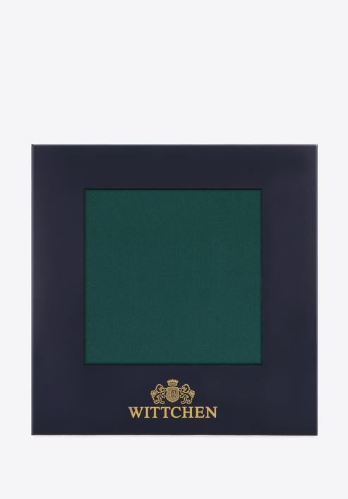 Jednobarevný hedvábný kapesníček, smaragdová, 96-7P-001-Z, Obrázek 4