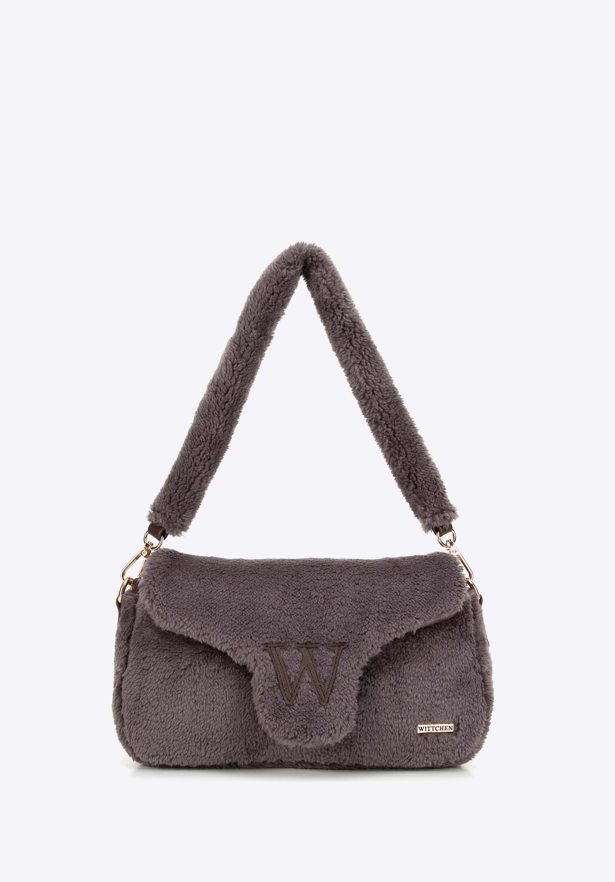 Szőrmés crossbody táska, tópszín, 99-4Y-217-0, Fénykép 1